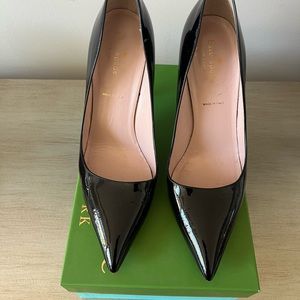 Kate Spade Liquorice Lipstick Black Patent Pumps size 8